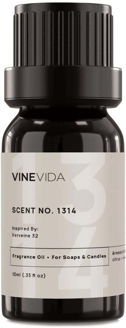 VINEVIDA Scent NO. 1314 Fragrance Oil - 10mL - Inspired by: Verveine 32 Fragrance Oil for Candle Making - Made in USA Candle Scents Scents for Soap Making