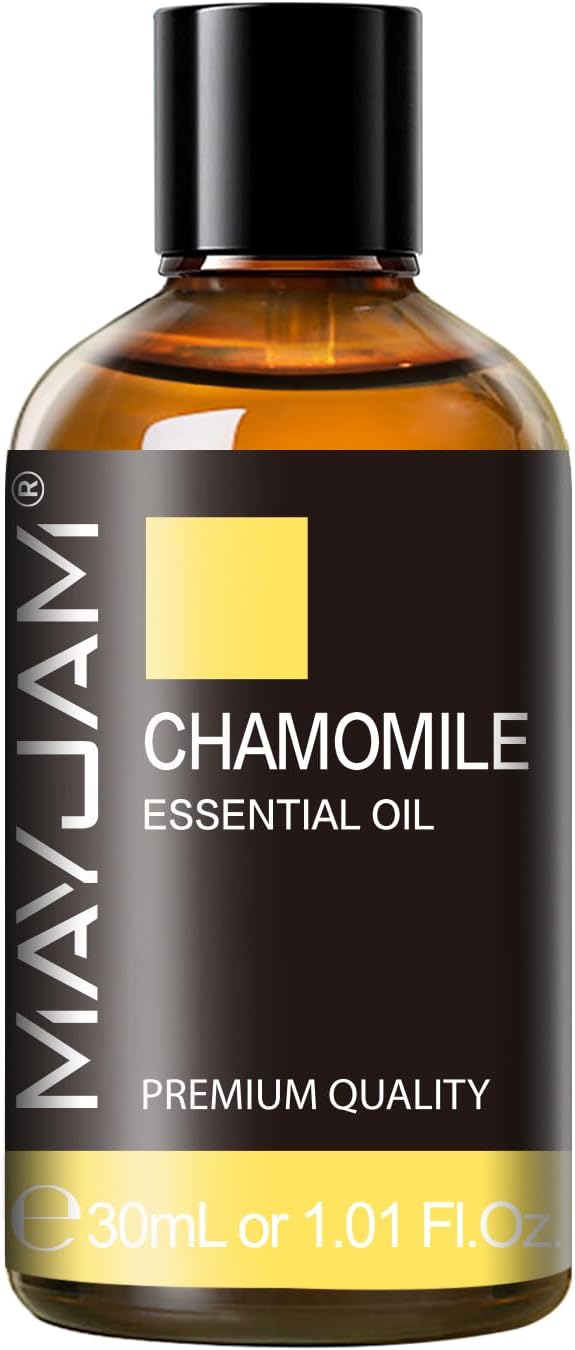 Chamomile Essential Oil, MAYJAM Premium Pure Essential Oils for Diffusers for Home and Office, 1.01FL.OZ/30ML Chamomile Oil for Massage, Diffuser, Candle Soap Making
