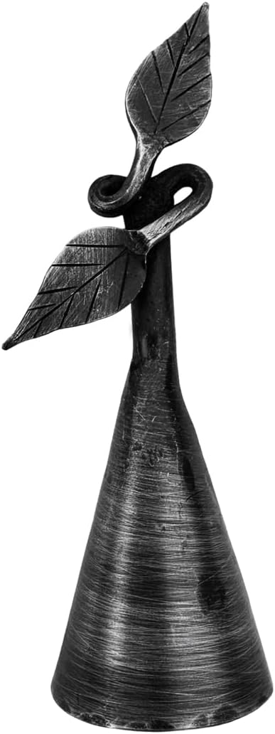 Living Ideas Hand Forged Wrought Iron Candle Snuffer - Blacksmith Made, Vintage Style, Classic Look, Antique Finish, For Office And Home