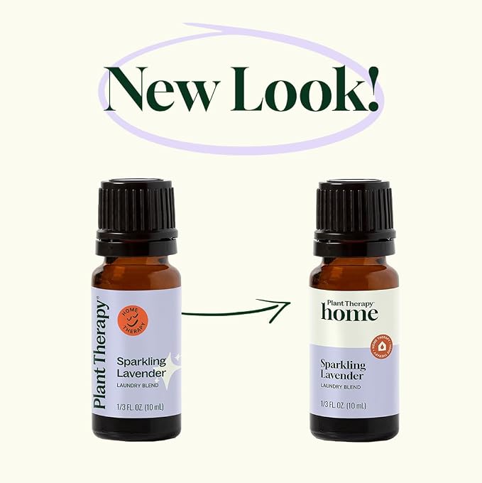 Plant Therapy Home Sparkling Lavender Laundry Essential Oil Blend 10 mL (1/3 oz) Pure, Undiluted, Wash Fragrance and Scent Enhancer