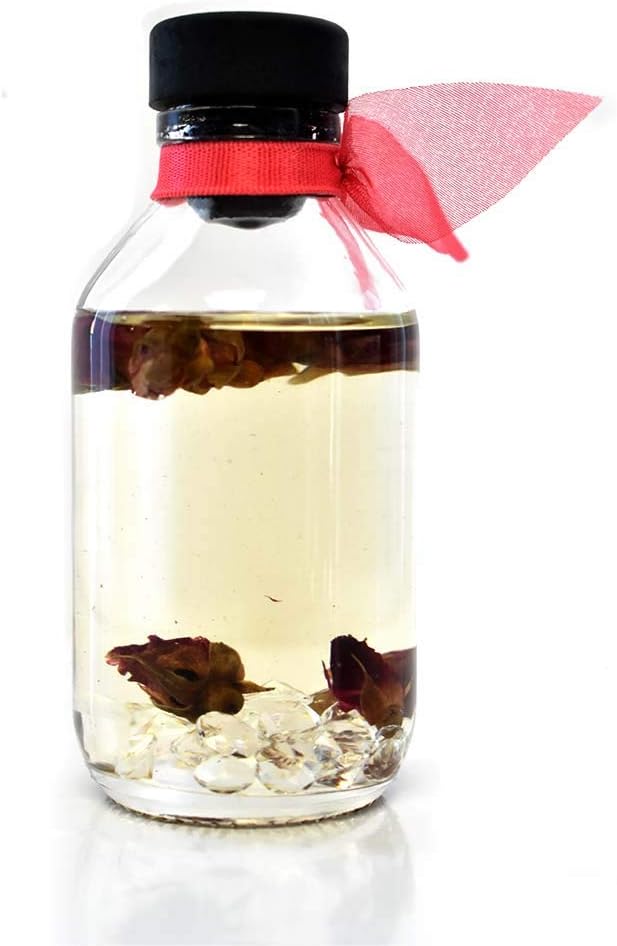 Velvet Rose Diffuser Set, Bathroom Decor, Home Fragrance, Room Scent | Roses, violet petals, and lemon profile, kitchen shelf, decorative glass bottle, entryway, powder room, living room
