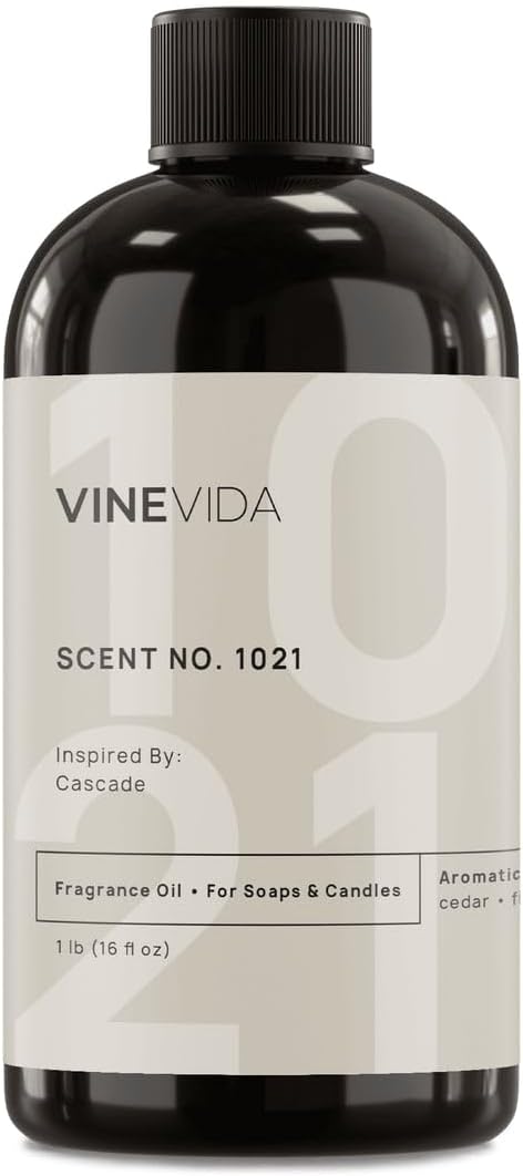 VINEVIDA Scent NO. 1021 Fragrance Oil - 16oz (1lb) - Inspired by: Cascade Fragrance Oil for Candle Making - Made in USA Candle Scents Scents for Soap Making
