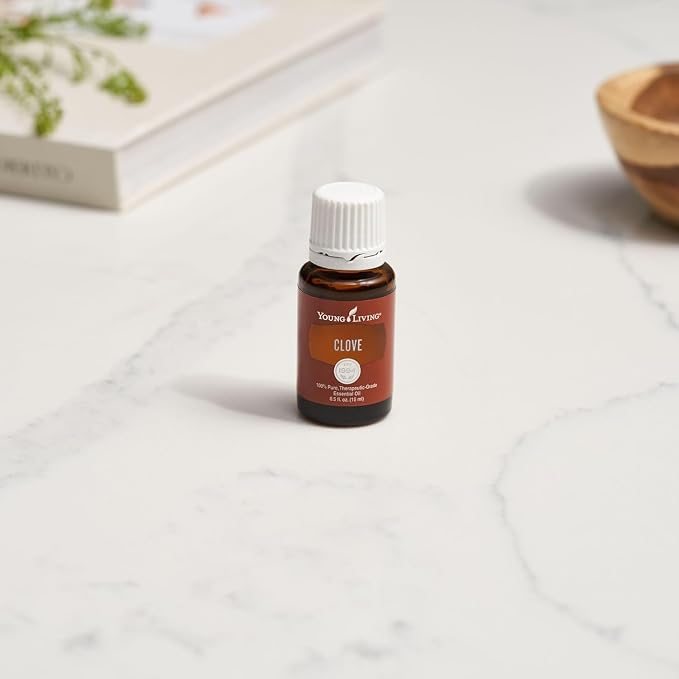 Young Living Clove Essential Oil - 15ml Bottle for Aromatic and Topical Use - Aromatherapy - Warm, Stimulating Aroma that Provides Cleansing Properties - Contains Antioxidants