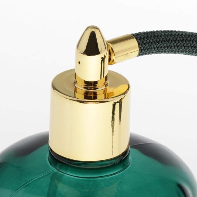 Long Bulb Perfume Bottle 100ml for Refill, green, 10.5x6.5cm