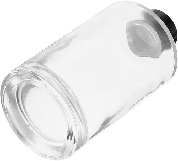 HARFINGTON 200ml/6.8oz Empty Glass Diffuser Bottle 4.9" x 2.5" Refillable Fragrance Accessories Aromatherapy Jar Container for Replacement Reed Diffuser DIY Home Bathroom Transparent