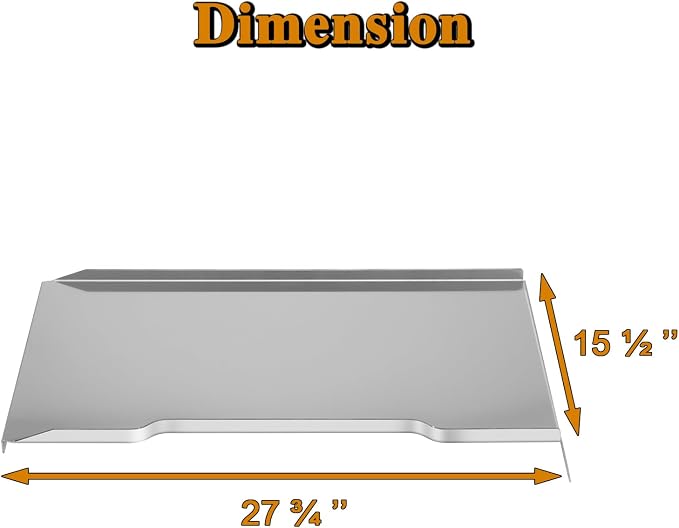 Ironwood 885 Drip Tray Grill Replacement Parts for Traeger Drip Pan Heat Baffle BCA1333 BCA1333-AMP KIT0404 TFB89BLF TFB89BLE Stainless Steel Pellet Grill Bottom Grease Drain Pan Catcher Tray