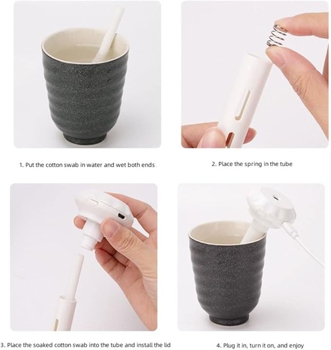 Andy's Orchids Portable Mini Humidifiers, USB Home Air Diffuser, Anion Mist Maker Car Purifier, Ultrasound LED Lamp Humidifier With Adjustable Length