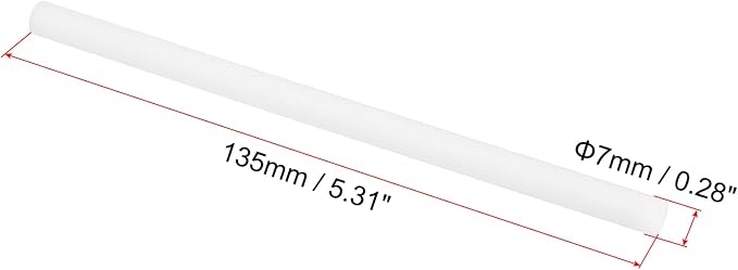 PATIKIL Humidifier Cotton Filter Sticks, 10 Pcs Refill Sticks Filter Wicks Replacement for USB Mini Humidifiers Portable Diffuser (5.31'' x 0.28''), White