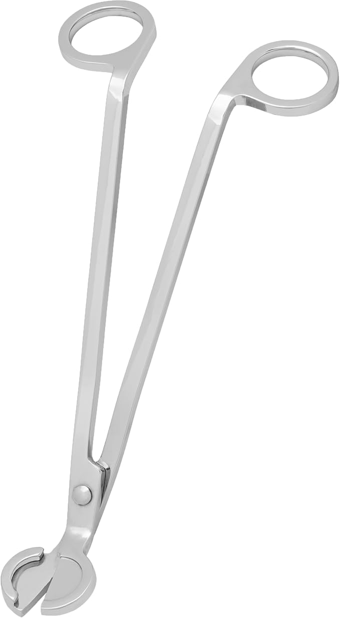 Airy Abode Candle Wick Trimmer, 7 Inch Stainless Steel Wick Cutter for Candles, Cleaner Burn and Less Soot, Silver, 1 Pack
