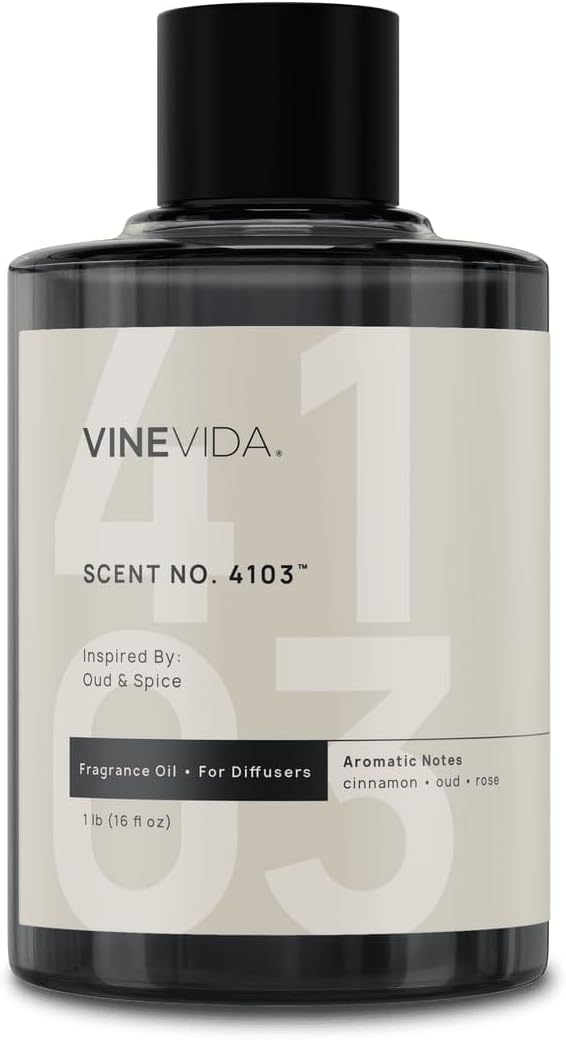 VINEVIDA [16 Oz] Inspired by: Oud & Spice; Diffuser Oil Refill | Premium Scent Diffuser Oil for Home | Non-Toxic Fragrance