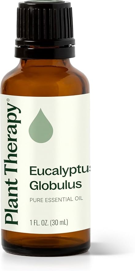Plant Therapy Eucalyptus Globulus Essential Oil, 30 mL (1 oz), for Diffuser, Skin, Hair, Aromatherapy DIYs, and Clear Breathing, 100% Pure and Undiluted Essential Oil