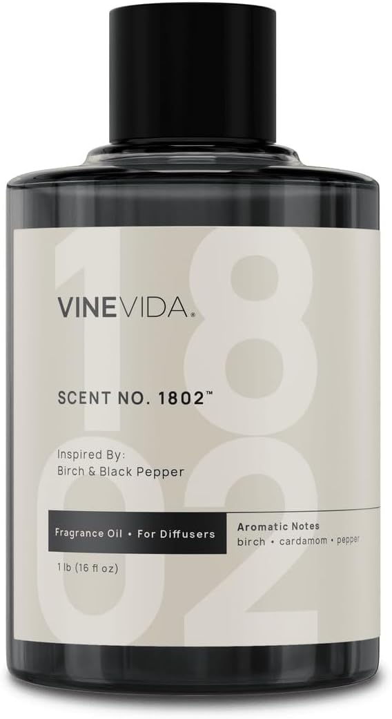 VINEVIDA [16 Oz] Inspired by: Birch & Black Pepper; Diffuser Oil Refill | Premium Scent Diffuser Oil for Home | Non-Toxic Fragrance