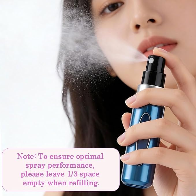 Refillable Perfume Portable Atomizer Bottle, Travel Perfume Bottle Refillable, Perfume Atomizer Spray Bottle for Traveling and Outgoing(5ml, 4 Pack)