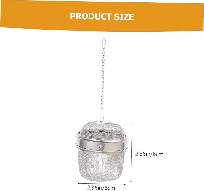 PRETYZOOM 2pcs Stainless Steel Jewelry Cleaning Basket Practical Watch Jewelry Cleaner Fine Mesh Tea Infuser Balls for Home Restaurant and Tearoom Use