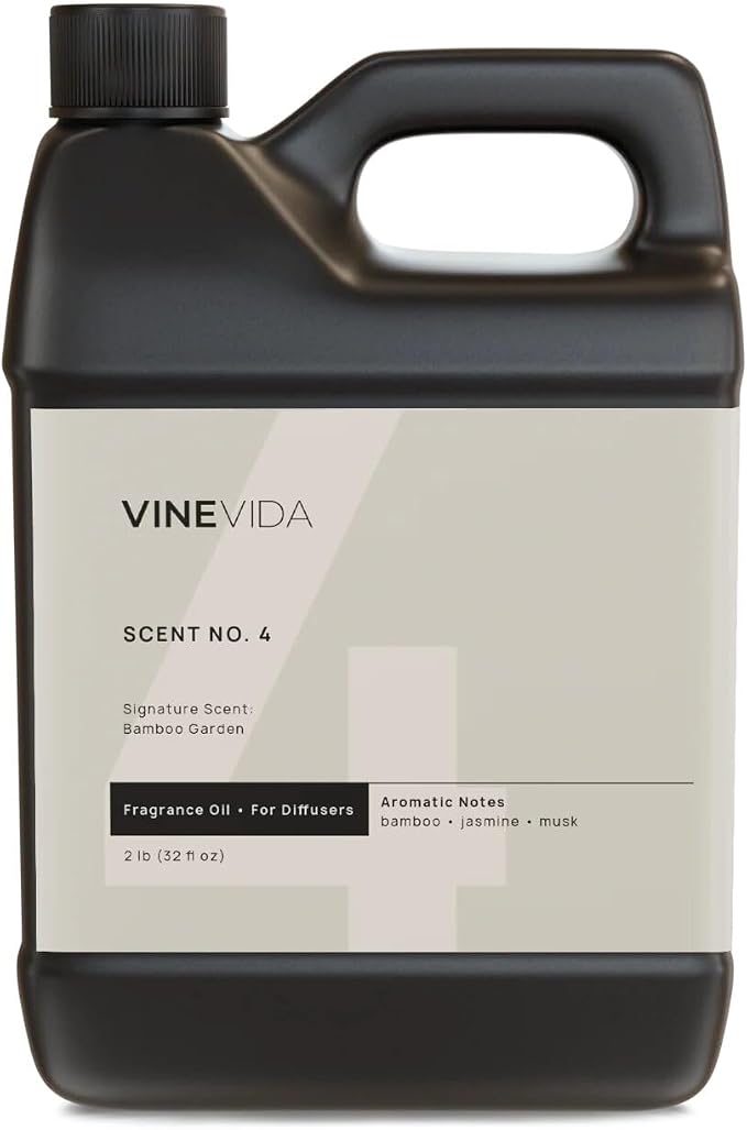 VINEVIDA [32 Fl Oz] Bamboo Garden Fragrance Oil for Cold Air Diffusers, Essential Oils for Diffuser Oil Refill & Air Freshener Room Spray