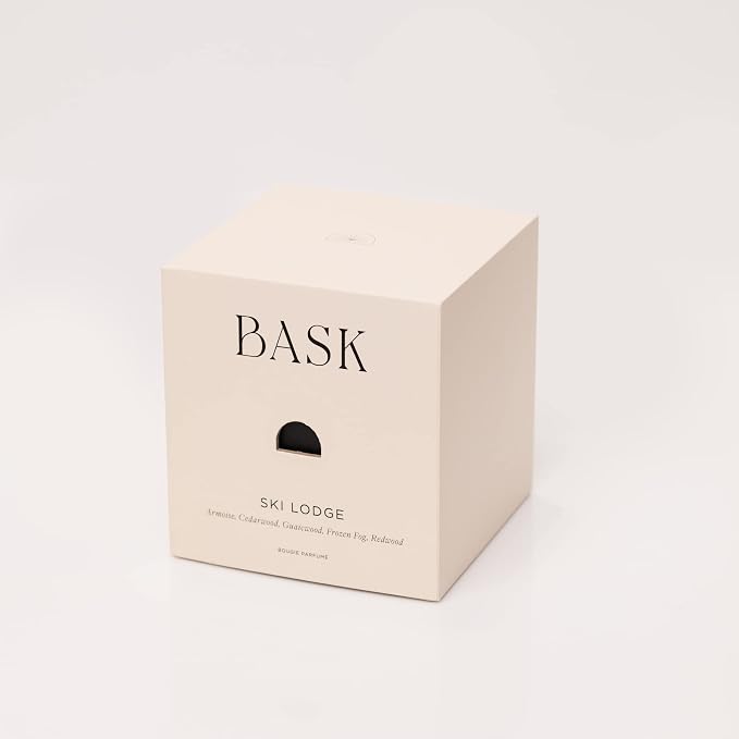 Relaxing Candles for Home by BASK - Scented Candles - Winter Candles - Gifts for Women and Men - Scent: Ski Lodge