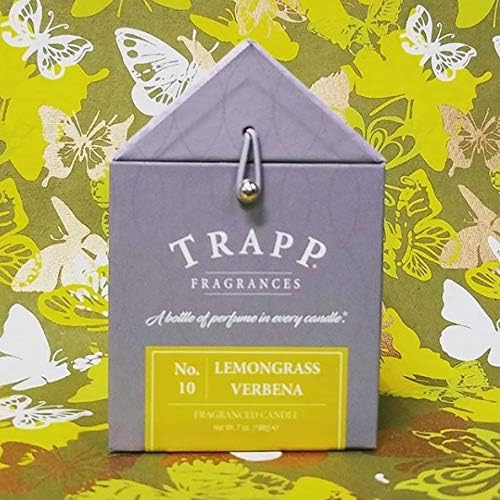 Trapp Signature Home Collection No. 10 Lemongrass Verbena Poured Scented Candle, 7-Ounce