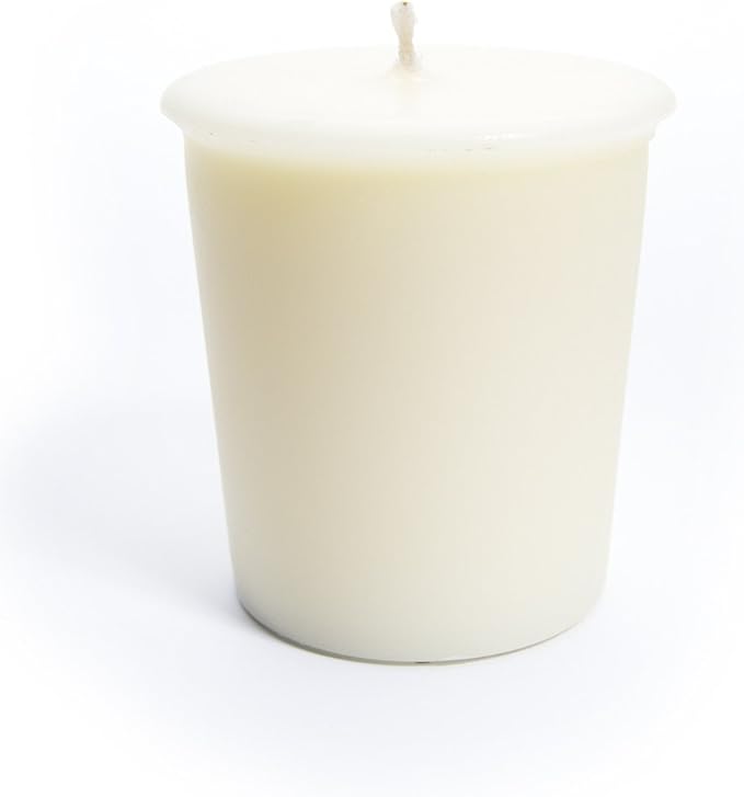 Pure Honeysuckle Soy Votive Candles - Scented with Essential & Natural Oils - 6 White Natural Votive Candle Refills - Flower & Floral Collection