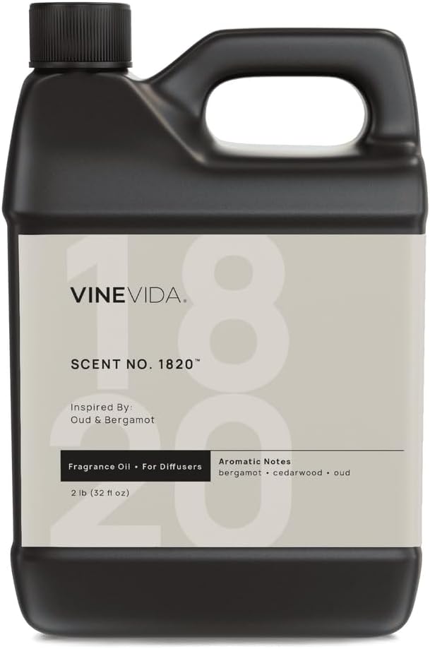 VINEVIDA [32 Oz] Inspired by: Oud & Bergamot; Diffuser Oil Refill | Premium Scent Diffuser Oil for Home | Non-Toxic Fragrance