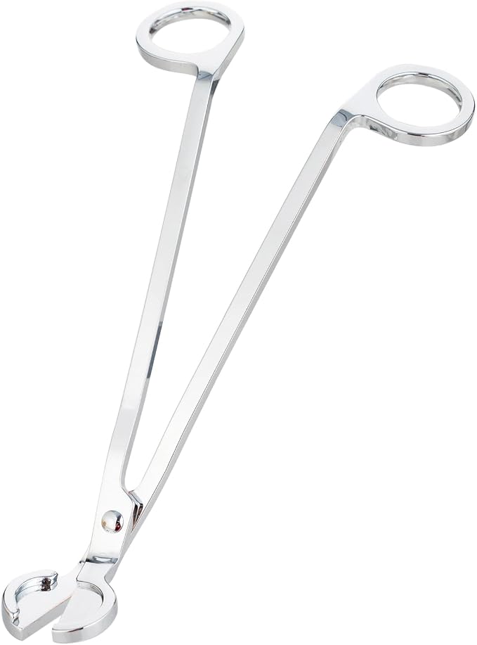 Candle Wick Trimmer, Candle Snuffer Long Handle Candle Accessory Set(Silver Wick Trimmer)