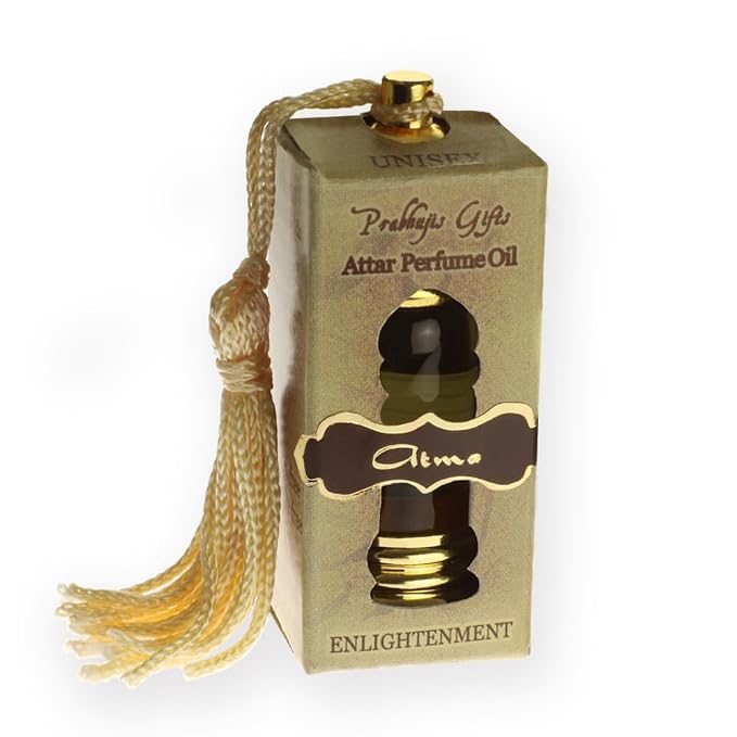 Prabhuji's Gifts Atma Attar Perfume Oil – Unisex Body Fragrance, Essential Oil Blend, Vegan, Long-Lasting Scent, 6 mL