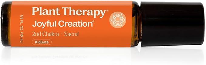 Plant Therapy Chakra 2 Joyful Creation (Sacral Chakra) Essential Oil Blend Pre-Diluted Roll-On 10 mL (1/3 oz) 100% Pure, Ready to Use