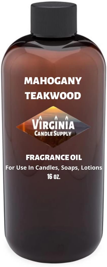 Mahogany Teakwood Type Fragrance Oil (Our Version of The Brand Name) (16 oz Bottle) for Candle Making, Soap Making, Tart Making, Room Sprays, Lotions, Car Fresheners, Slime, Bath Bombs, Warmers……
