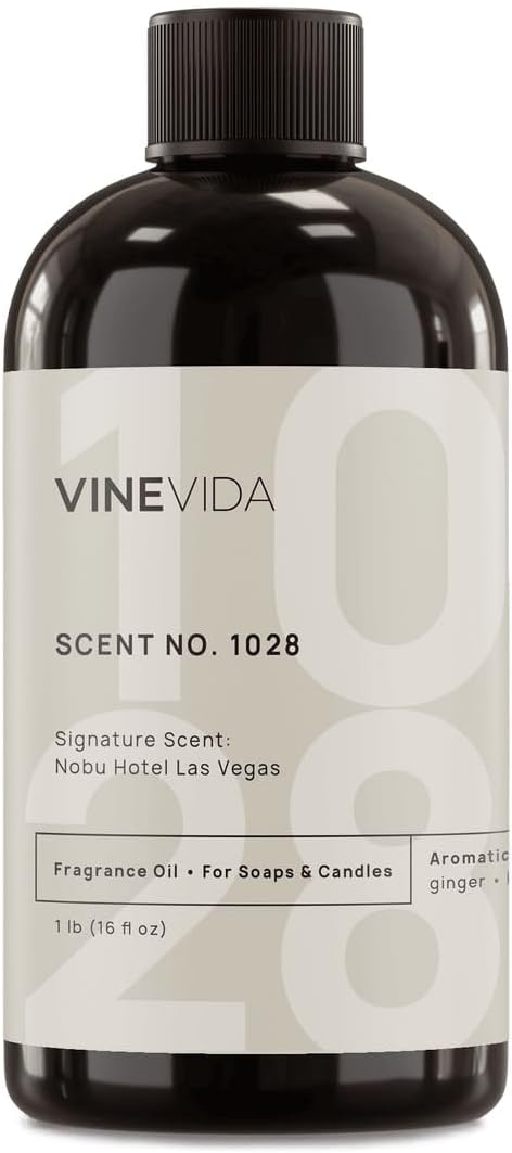 VINEVIDA Scent NO. 1028 Fragrance Oil - 16oz (1lb) - Inspired by: Nobu Hotel Las Vegas Fragrance Oil for Candle Making - Made in USA Candle Scents Scents for Soap Making