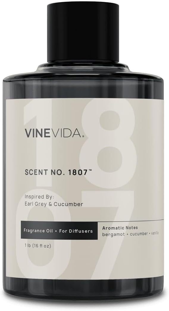 VINEVIDA [16 Oz] Inspired by: Earl Grey & Cucumber; Diffuser Oil Refill | Premium Scent Diffuser Oil for Home | Non-Toxic Fragrance