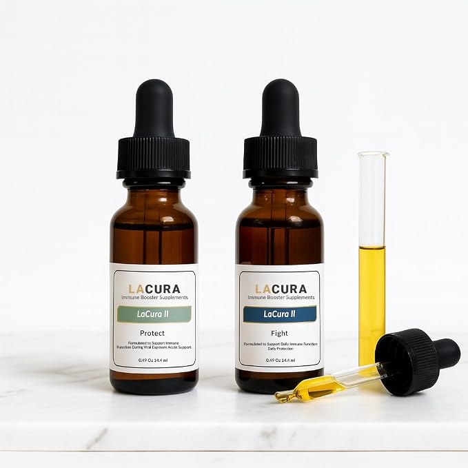 Lacura Immunity & Respiratory Essential Oil Set - Natural Defense Blend with Pine, Oregano & Tea Tree - Essential Oils for Aromatherapy & Immune Support - 14.4ml