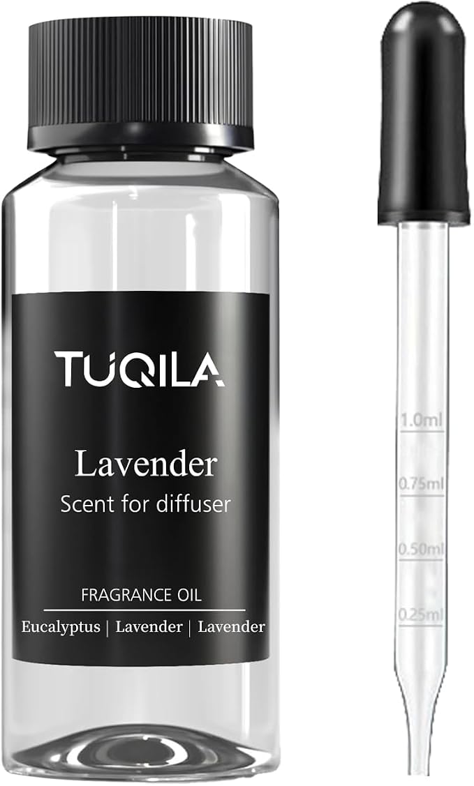 Lavender Oil Essential Oil for Waterless Diffuser 120ml, Eucalyptus Sage & Anise Scent Oils, Dual Action Aromatherapy for Relaxation Clear Breathing