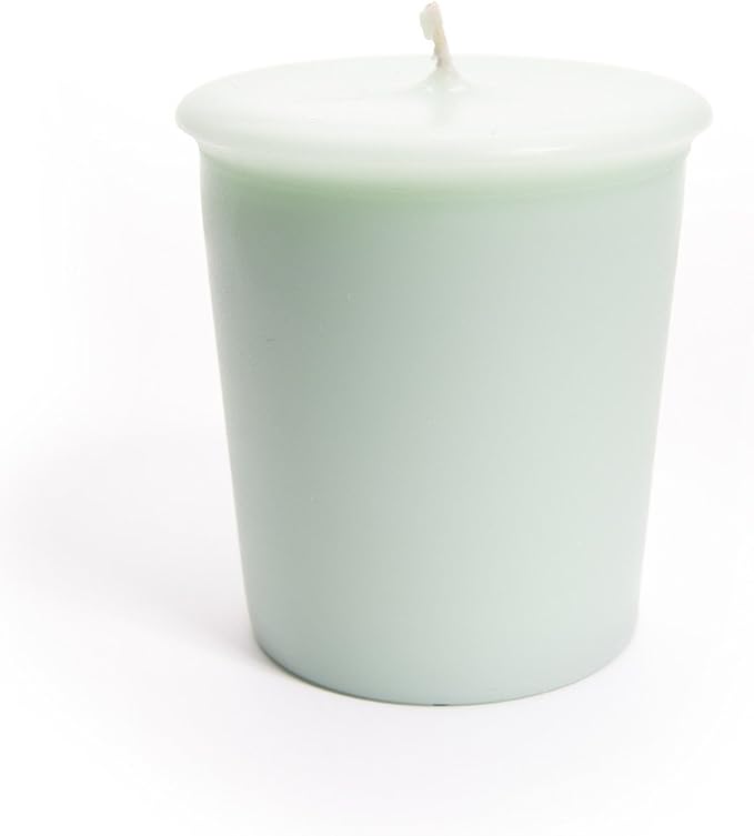 Iced Mint Lavender Soy Votive Candles - Scented with Essential & Natural Oils - 6 Mint Natural Votive Candle Refills - Fresh & Clean Collection