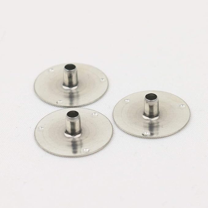 EricX Light 200pcs 20mm Metal Candle Wick Sustainer Tabs,for Candle Making,Candle DIY