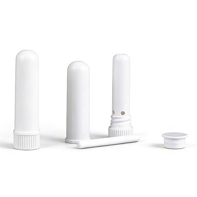 24 PCS Essential Oil Aromatherapy Blank plastic tubes (Includes 24 Blank plastic tubes+36 unscented wicks+2 Plastic Droppers+1 Plastic Tweezers)