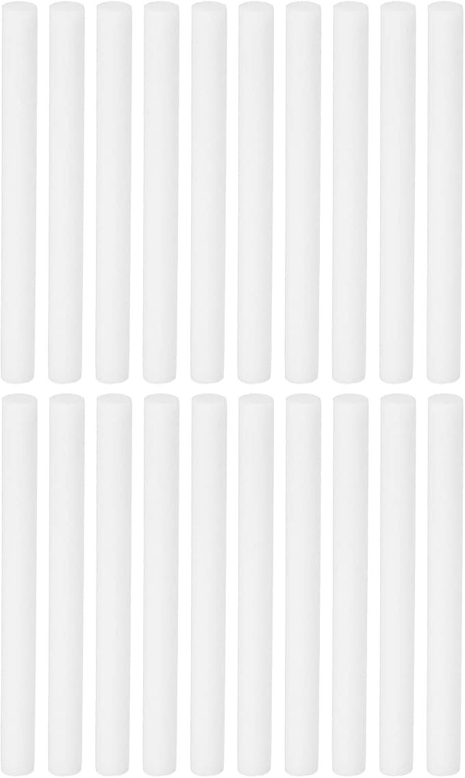 PATIKIL Humidifier Cotton Filter Sticks, 20 Pcs Refill Sticks Filter Wicks Replacement for USB Mini Humidifiers Portable Diffuser (3.15'' x 0.28''), White