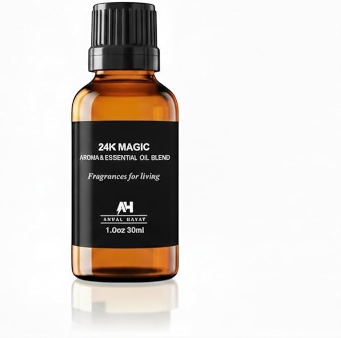 Hotel Diffuser Oil Inspired by The 24K Magic Hotel Scent 30mL – Essential Oil Blend for Diffuser - Premium Home Fragrance with Citrus and Jasmine - Home Luxury Scent with Glass Bottle & Dropper