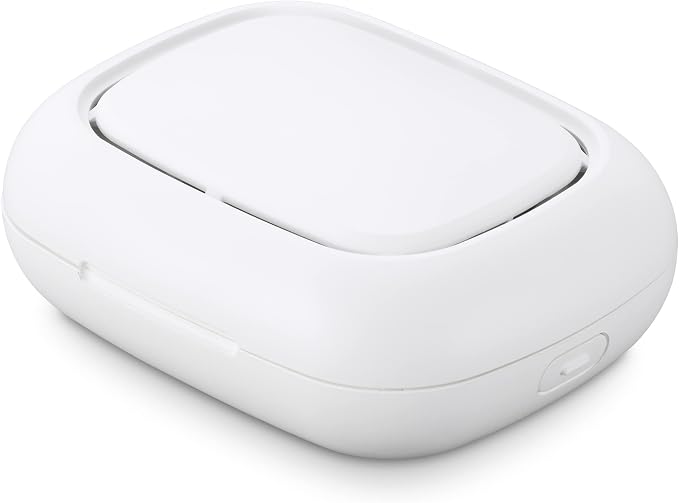 Serene House Pebble, Waterless Portable Aromatherapy Diffuser - Battery-Powered Fan Travel Diffuser, USB-Rechargeable - Quiet Operation, 8-Hour Runtime - White