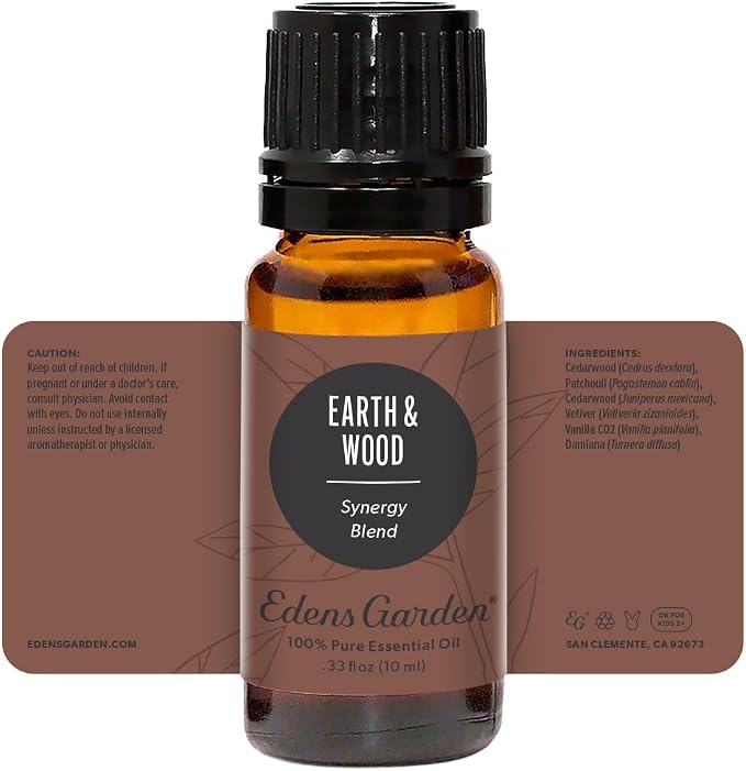 Edens Garden Earth & Wood Essential Oil Blend- 100% Pure Premium Grade, Undiluted, Natural, Therapeutic, Aromatherapy, The Best for Diffusing, Skin, Hair, Candle 10 ml (.33 fl oz)