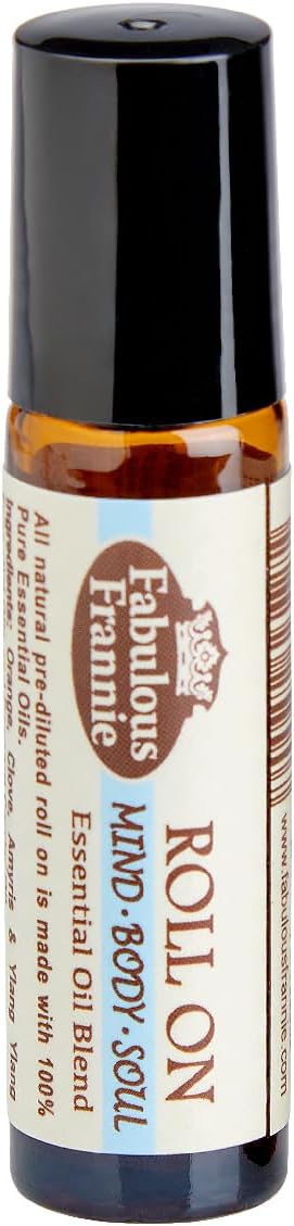 Fabulous Frannie Mind Body Soul Essential Oil Blend Roll-On Made with Pure Essential Oils .33oz (10ml)