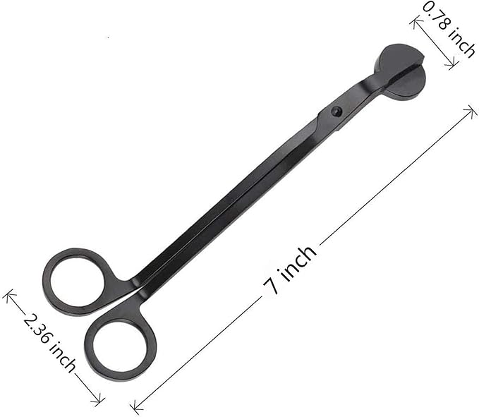 Candle Wick Trimmer, Candle Wick Cutter, Wick Shear, Wick Cutter Scissor (Matte Black)