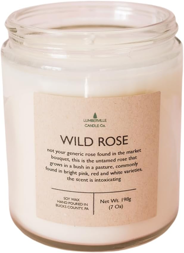 Handmade | Soy Candle (Wild Rose, 8 oz.)