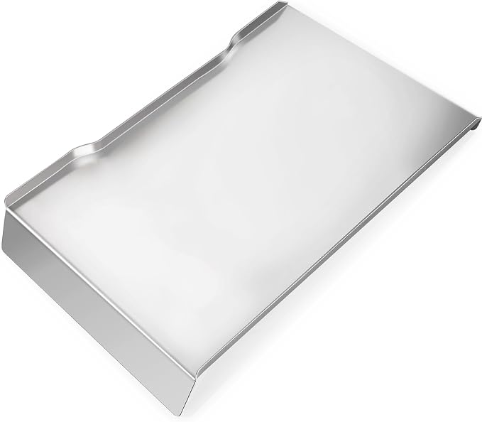 Drip Tray for Traeger Ironwood 885, Heat Baffle Replacement Drip Pan Compatible with Traeger Ironwood 885 Grease Tray Flame Diffuser Plate Accessories BCA1333 KIT0404