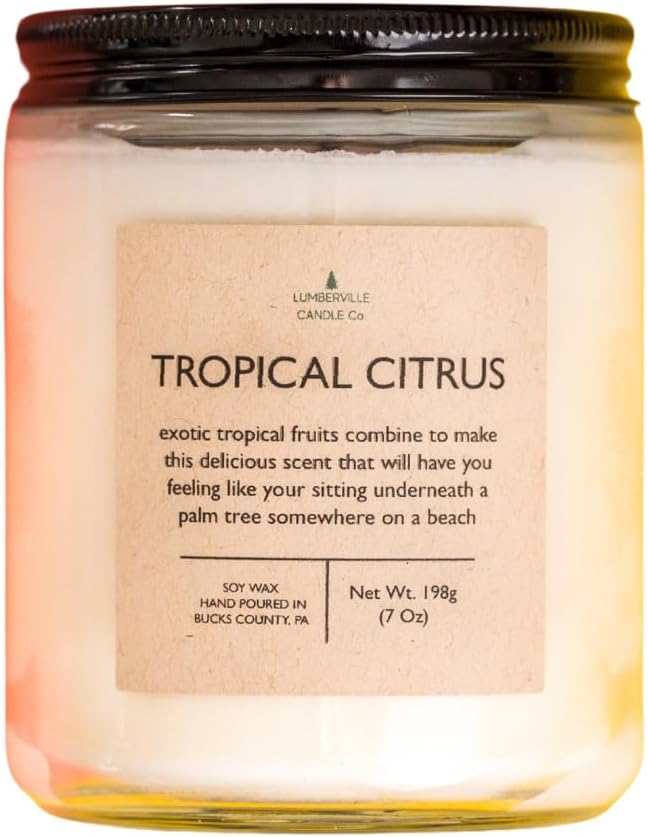 Handmade | Soy Candle (Tropical Citrus, 8 oz.)