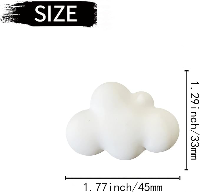 4 Pcs Cloud Air Vent Clips, Cute Cloud Car Air Fresheners Vents Clips Funny Automobile Diffuser Vent Clips Car Interior Decor Charm Cute Automobile Accessories Decoration for Women