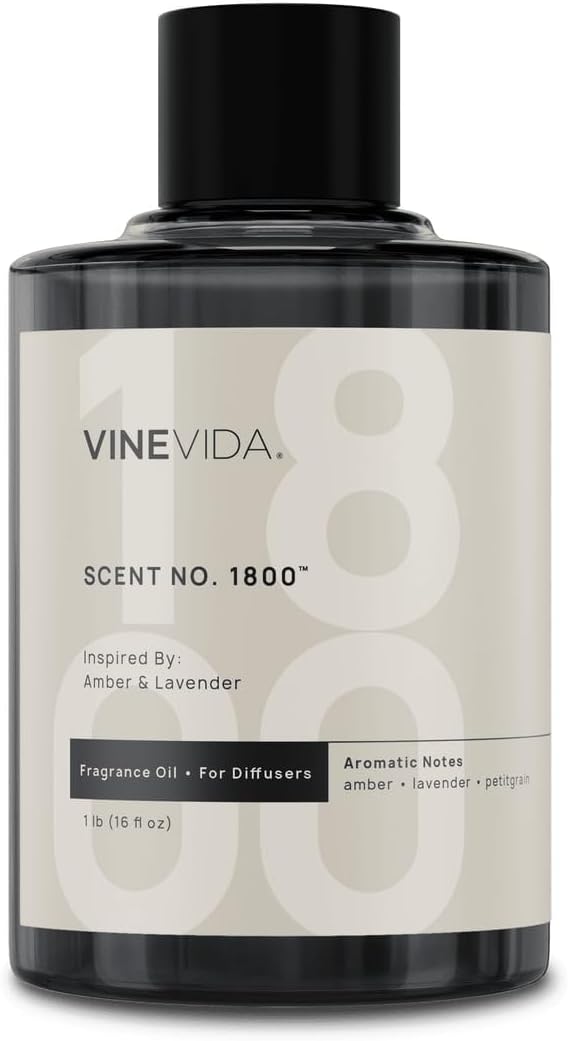 VINEVIDA [16 Oz] Inspired by: Amber & Lavender; Diffuser Oil Refill | Premium Scent Diffuser Oil for Home | Non-Toxic Fragrance