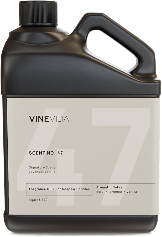 VINEVIDA [128oz] Lavender Vanilla Fragrance Oil for Candle Making and Soap Making - Premium Candle Scents for Soy Candles