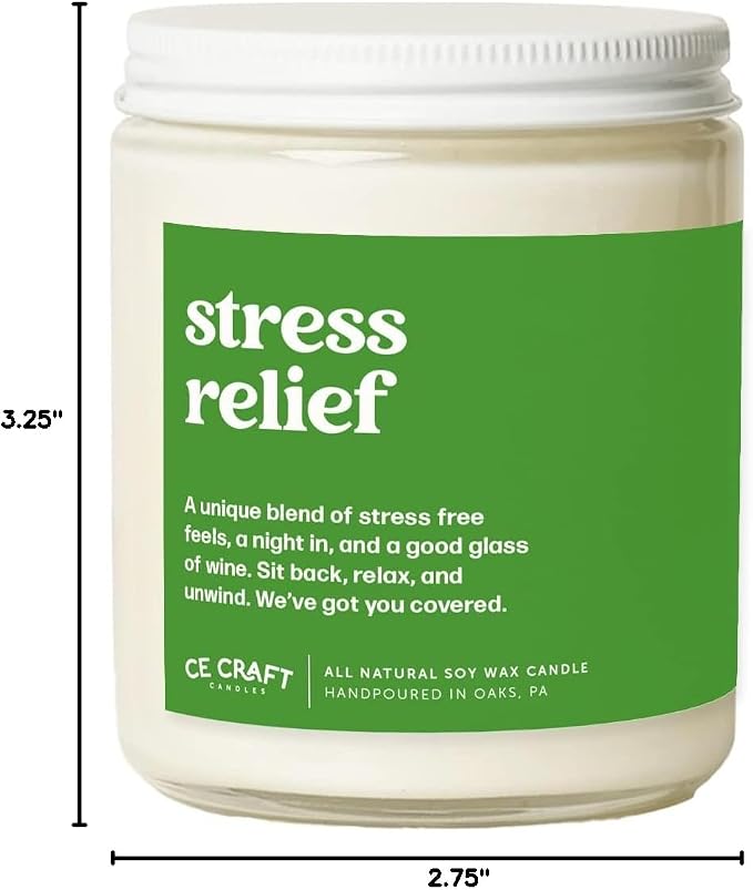 CE Craft Funny Gift Scented Candle - Gift for Coworker, Her, 8 oz Glass Jar Candle, 50+ Hour Burn Time, Made in USA (Stress Relief)