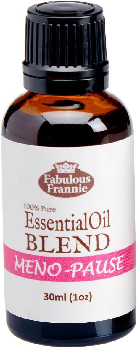 Fabulous Frannie 30ml 100% Pure Essential Oil Blend Meno-Pause Made with Copiaba, Frankincense, Peppermint, Bergamot & Clove Essential Oils and Wild Yam Root Powder.