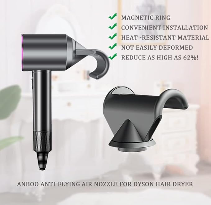 Anti-Flight Flyaway Attachment Hair Nozzle for Dyson Supersonic Hair Dryer HD01 HD02 HD03 HD04 HD08 Tool