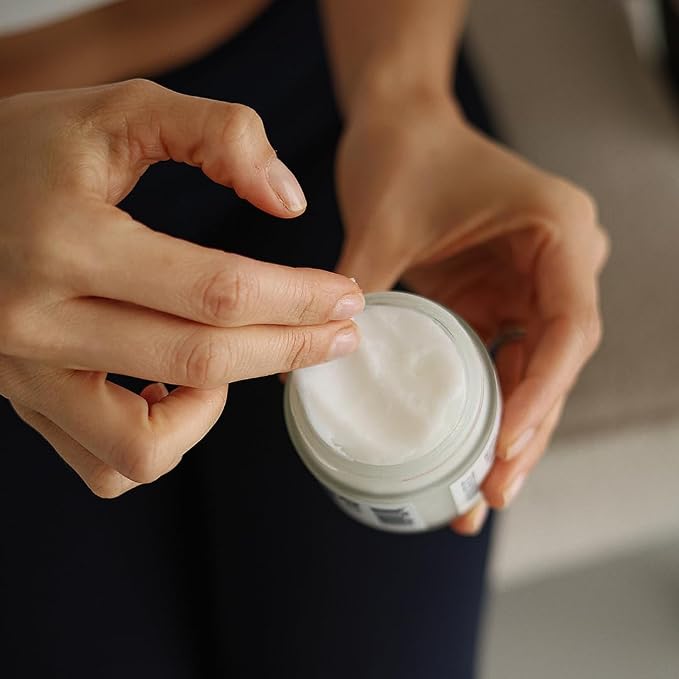 Magnesium Night Cream with Magnesium Chloride, Valerian Root, Passionflower & Lavender - Nourishing Body Balm with Organic Shea Butter for Your Evening Ritual - Made in USA, Women-Owned